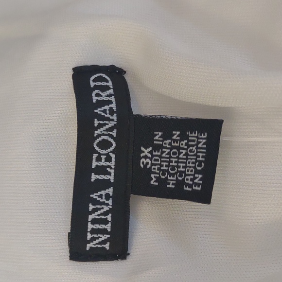 +SZ NWT White Sleeveless Maxi Dress SZ 3X By Nina Leonard - Picture 7 of 11